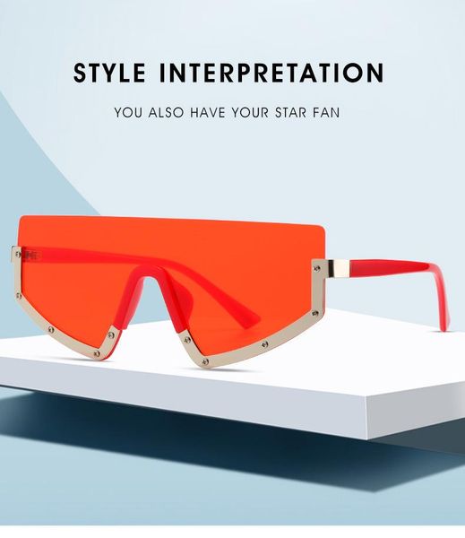 sunglasses european and american cross-border conjoined piece metal half frame men women personality, White;black
sunglasses european and american cross-border conjoined piece metal half frame men women personality, White;black