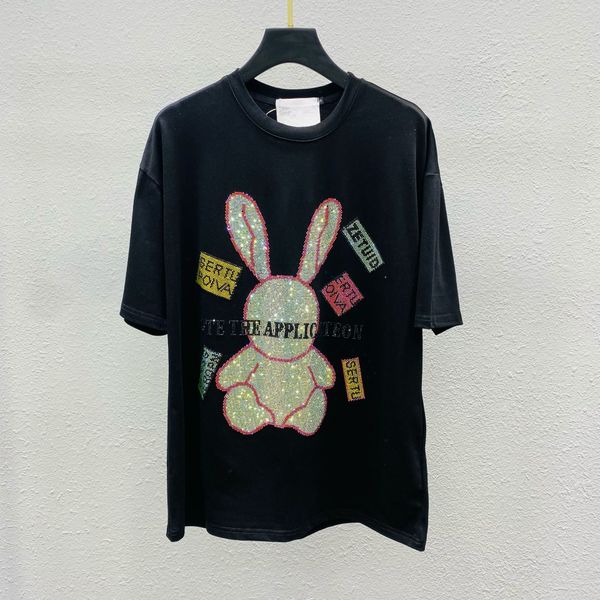 21 spring and summer new heavy industry drill short sleeve drill rabbit t-shirt women loose casual fashion trend women's wear, White
21 spring and summer new heavy industry drill short sleeve drill rabbit t-shirt women loose casual fashion trend women's wear, White