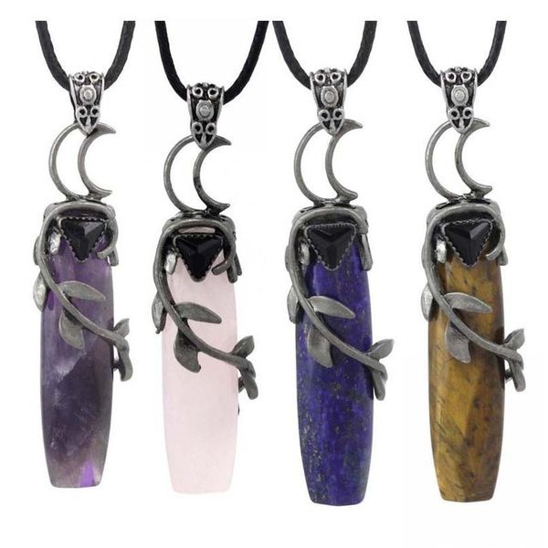 natural stone crystal rectangle pendant necklace women men leaves half moon antique silver color jewelry necklaces ch qyljdl, Black
natural stone crystal rectangle pendant necklace women men leaves half moon antique silver color jewelry necklaces ch qyljdl, Black