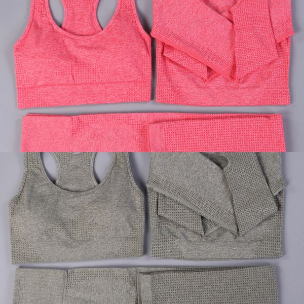 3 pieces set women seamless yoga set fitness clothing sportswear woman vital gym leggings padded sports bra sports suits c0122, Black;white
3 pieces set women seamless yoga set fitness clothing sportswear woman vital gym leggings padded sports bra sports suits c0122, Black;white