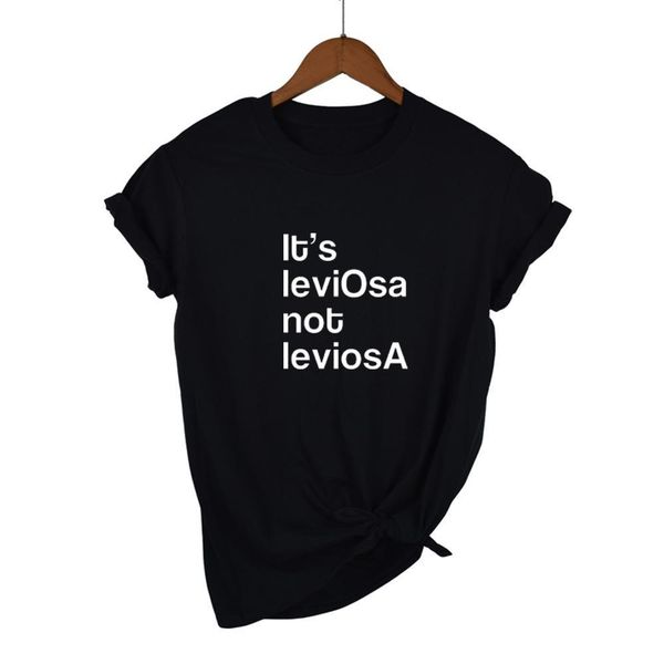 2019 summer it's leviosa not leviosa t shirt women brand harajuku short sleeve shirt women, White 
2019 summer it's leviosa not leviosa t shirt women brand harajuku short sleeve shirt women, White