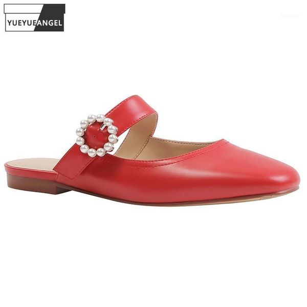 sandals summer leather square toe pearls flat half drag sandal women leisure mules shoes ladies comfortable elegant slip on sandals1, Black
sandals summer leather square toe pearls flat half drag sandal women leisure mules shoes ladies comfortable elegant slip on sandals1, Black