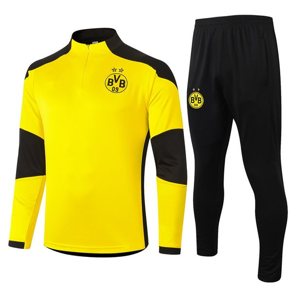 20 21 Dortmund (germany) Reus Football Jersey 20 21 Sancho Hummels Haaland Training Suit 2020 Brandt Men's Training Suit Size S-xxl
