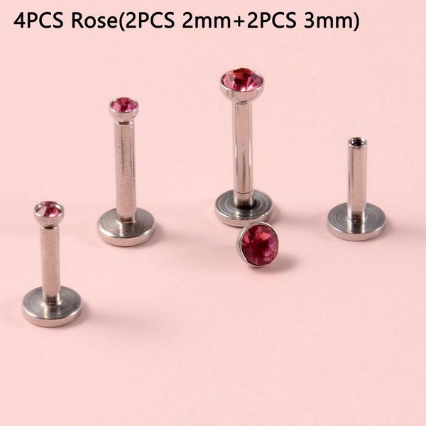 4pcs cz gem labret 316l surgical steel internally threaded zircon lip ring crystal ear tragus cartilage earring piercing 16g q sqcajj, Silver
4pcs cz gem labret 316l surgical steel internally threaded zircon lip ring crystal ear tragus cartilage earring piercing 16g q sqcajj, Silver