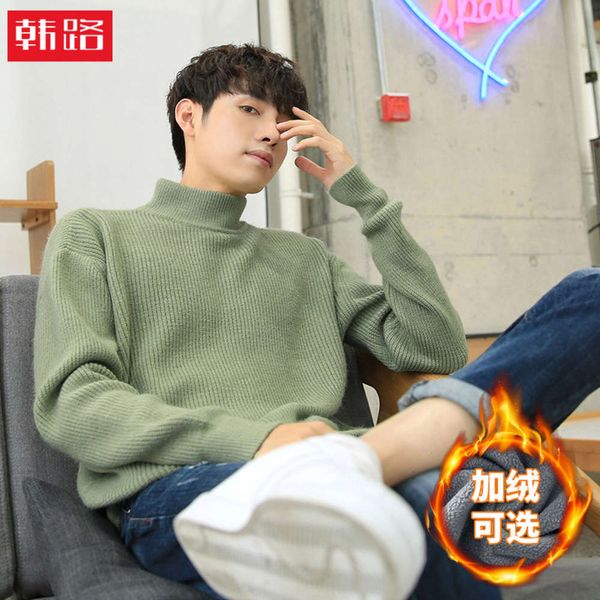 hanluxin clothing autumn and winter 2020 new plush men's sweater half high collar bottom coat, White;black
hanluxin clothing autumn and winter 2020 new plush men's sweater half high collar bottom coat, White;black