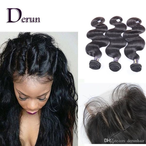 body wave 5"*5" lace closure 3 ways part with 3 bundles brazilian virgin hair unprocessed hair bundles, Black
body wave 5"*5" lace closure 3 ways part with 3 bundles brazilian virgin hair unprocessed hair bundles, Black