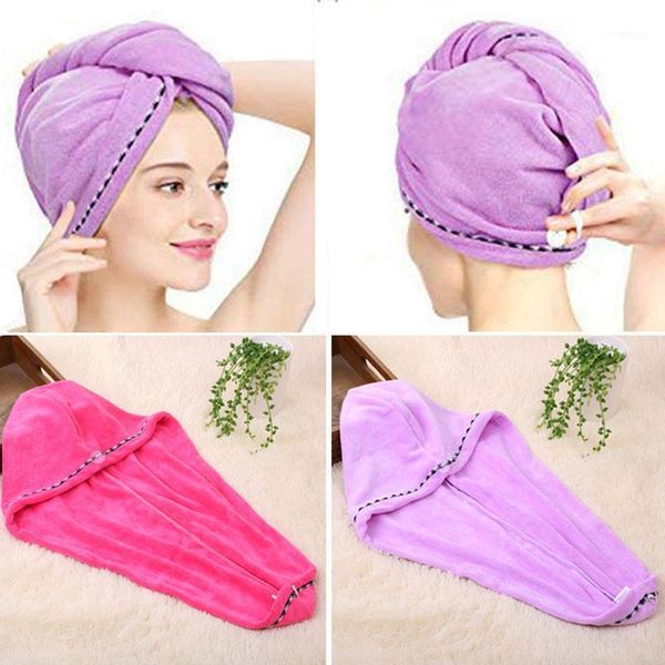 2pcs hair quick drying towel microfiber wrapped shower bathing cap with button @ls1
2pcs hair quick drying towel microfiber wrapped shower bathing cap with button @ls1