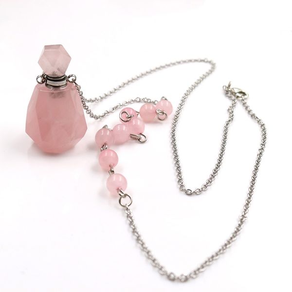 5 pcs stainless steel geometric shape many colors stone neclace perfume bottle pendant with small beads chain trendy jewelry, Silver
5 pcs stainless steel geometric shape many colors stone neclace perfume bottle pendant with small beads chain trendy jewelry, Silver
