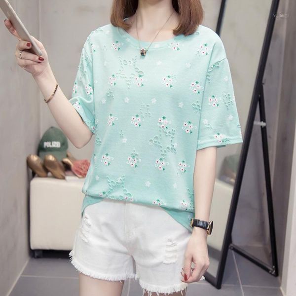 plus size cotton hole t-shirts women summer floral short sleeve loose ladies tshirts oversized streetwear vintage t shirt1, White
plus size cotton hole t-shirts women summer floral short sleeve loose ladies tshirts oversized streetwear vintage t shirt1, White