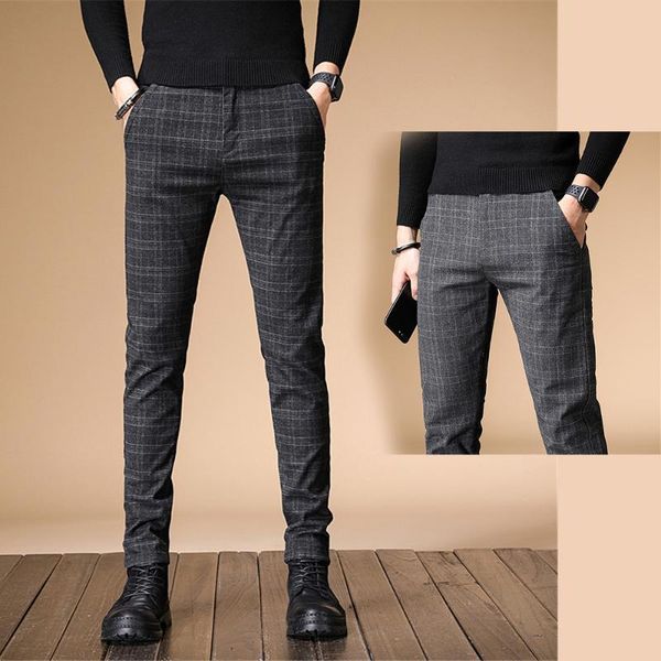 straight trousers business pant men pants men trouser brand casual slim spring autumn plaid micro-bomb pants men's clothings, Black
straight trousers business pant men pants men trouser brand casual slim spring autumn plaid micro-bomb pants men's clothings, Black