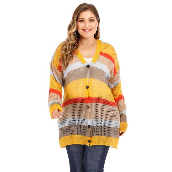 women's knits & tees maketina plus size striped knitted sweater cardigan women 2021 arrivals v-neck long oversize coatwer, White
women's knits & tees maketina plus size striped knitted sweater cardigan women 2021 arrivals v-neck long oversize coatwer, White