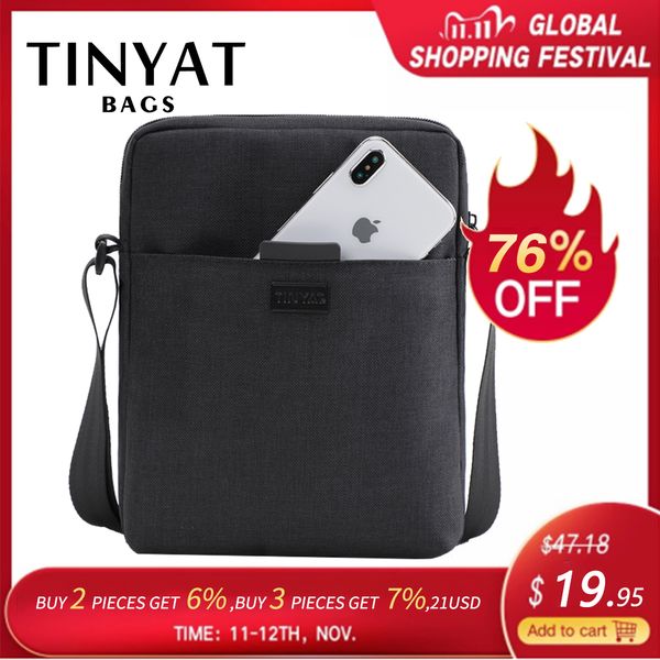 tinyat men's bags light canvas shoulder bag for 7.9' ipad casual crossbody bags waterproof business shoulder bag for men 0.13kg
tinyat men's bags light canvas shoulder bag for 7.9' ipad casual crossbody bags waterproof business shoulder bag for men 0.13kg