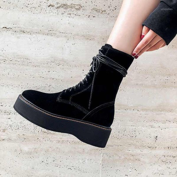 boots zapatos de mujer winter shoes women's cow leather round toe handsome lace up keep warm mid-calf bottes femme1, Black
boots zapatos de mujer winter shoes women's cow leather round toe handsome lace up keep warm mid-calf bottes femme1, Black