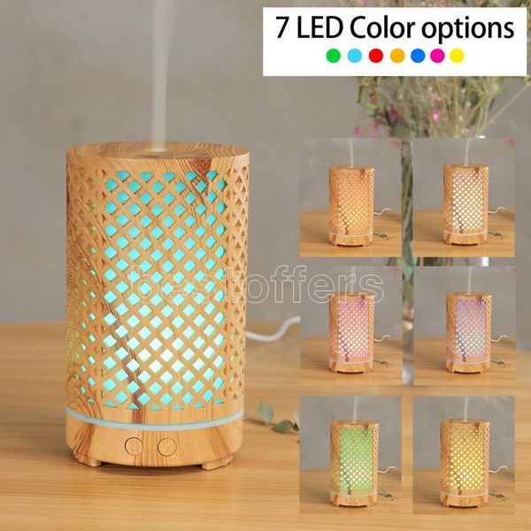 200ml ultrasonic air humidifier hollow-out aromatherapy machine usb wood grain aroma essential oil diffuser with 8 colors led light
200ml ultrasonic air humidifier hollow-out aromatherapy machine usb wood grain aroma essential oil diffuser with 8 colors led light