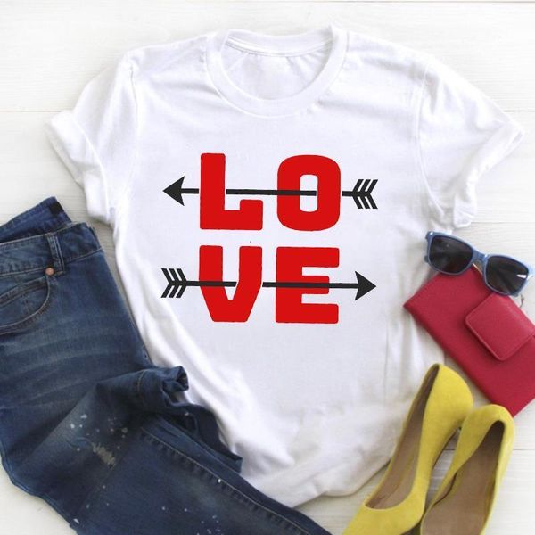 women love arrow letter sweet valentine print summer female tshirt womens t tee ladies shirt clothes graphic t-shirt, White
women love arrow letter sweet valentine print summer female tshirt womens t tee ladies shirt clothes graphic t-shirt, White