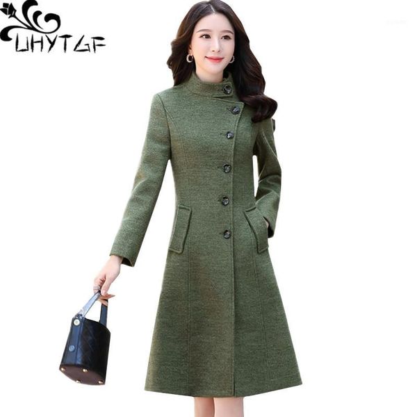 uhytgf womens winter jacket single-breasted winter wool coat crew neck slim plus size jacket quality casual warm woolen coat 6121, Black
uhytgf womens winter jacket single-breasted winter wool coat crew neck slim plus size jacket quality casual warm woolen coat 6121, Black