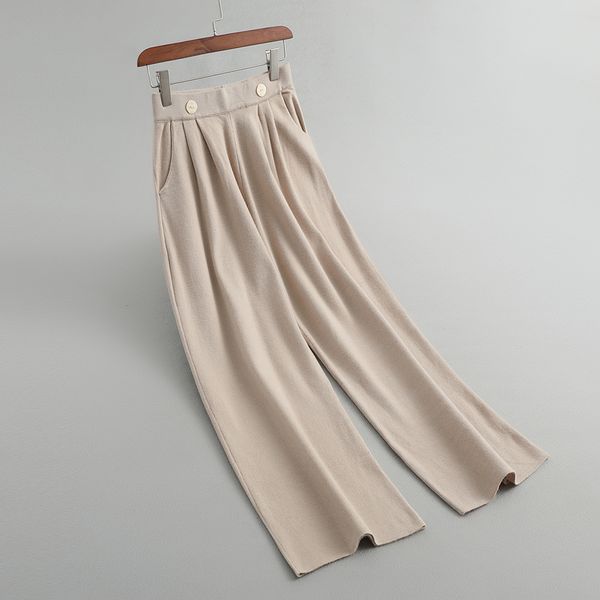 2021 new autumn high waist long knitted straight ankle length women warm wide leg pants female trousers wq0f, Black;white
2021 new autumn high waist long knitted straight ankle length women warm wide leg pants female trousers wq0f, Black;white