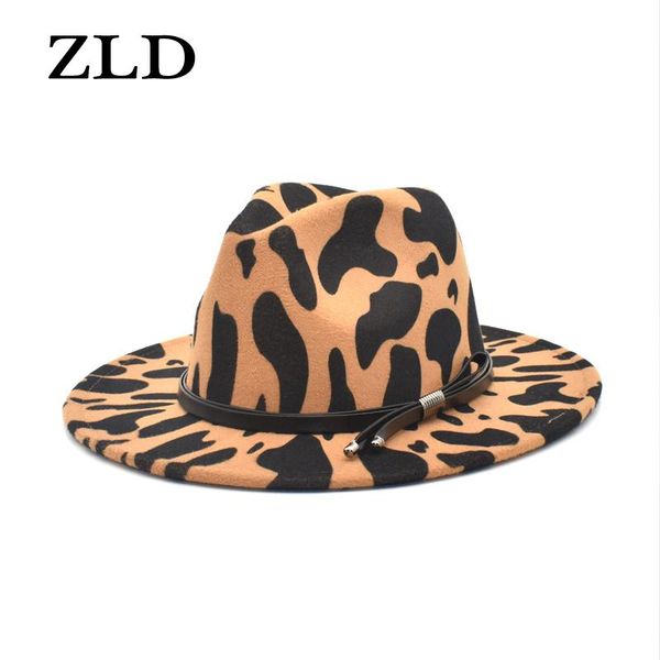 wide brim hats zld autumn winter women fedoras hat fashion cow pattern england style caps vintage ladies jazz casual men cowboy, Blue;gray
wide brim hats zld autumn winter women fedoras hat fashion cow pattern england style caps vintage ladies jazz casual men cowboy, Blue;gray