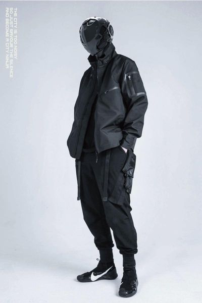 men's pants functional with double side molle silenstorm techwear ninjawear streetwear futuristic, Black
men's pants functional with double side molle silenstorm techwear ninjawear streetwear futuristic, Black