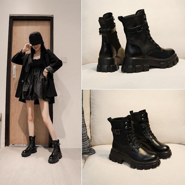 real leather boots british style shoes women boots platform fashion brand ladies footware ankle female botas mujer1, Black
real leather boots british style shoes women boots platform fashion brand ladies footware ankle female botas mujer1, Black