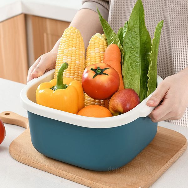 a-double layer plastic drip wash basin vegetable kitchen household creative rice washing fruit basket fruit dish
a-double layer plastic drip wash basin vegetable kitchen household creative rice washing fruit basket fruit dish