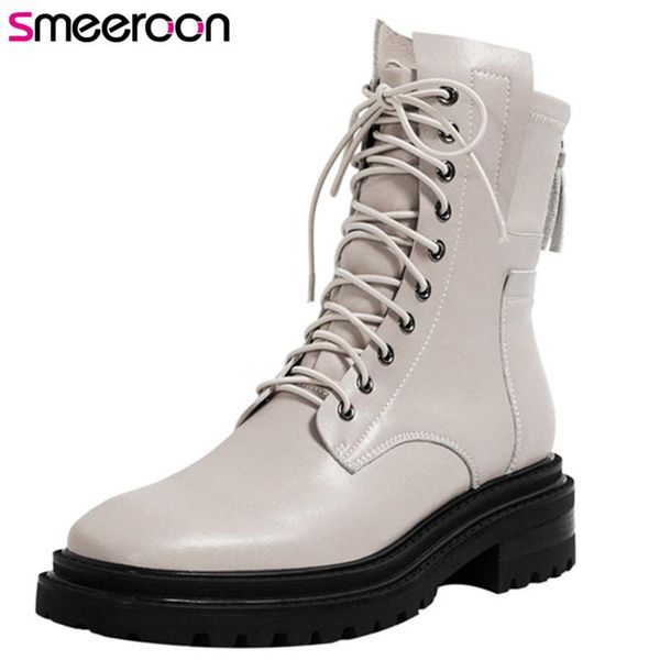 boots smeeroon 2021 arrive genuine leather ankle women square heel fashion casual shoes autumn cool motorcycle woman, Black
boots smeeroon 2021 arrive genuine leather ankle women square heel fashion casual shoes autumn cool motorcycle woman, Black
