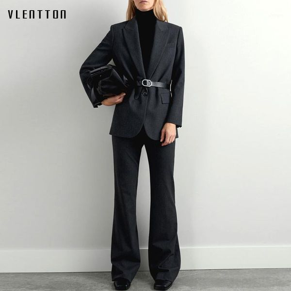 autumn winter work office ladies pant suits women vintage notched blazer jacket coat & flare pants two piece set female trouser1, White
autumn winter work office ladies pant suits women vintage notched blazer jacket coat & flare pants two piece set female trouser1, White