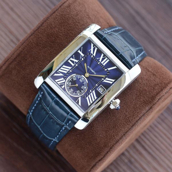 2020 classic tank men watches joker leather wristwatches square mens watch 34x44mm d3134, Slivery;black
2020 classic tank men watches joker leather wristwatches square mens watch 34x44mm d3134, Slivery;black