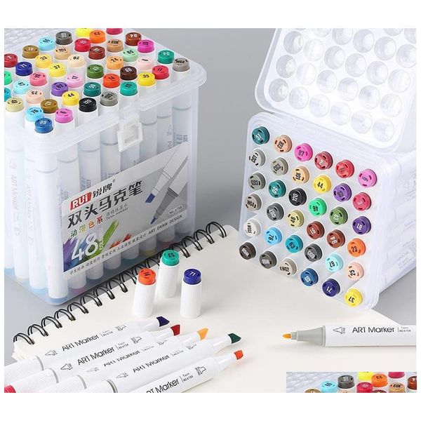 dual tip alcohol based art markers permanent marker pen highlighters with case perfect for illustration coloring sketching card making 56lu
dual tip alcohol based art markers permanent marker pen highlighters with case perfect for illustration coloring sketching card making 56lu