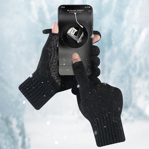 five fingers gloves streetwear men' winter women solid knit keep plush thickened missed finger touchscreen on-slip soft handschoenen, Blue;gray
five fingers gloves streetwear men' winter women solid knit keep plush thickened missed finger touchscreen on-slip soft handschoenen, Blue;gray