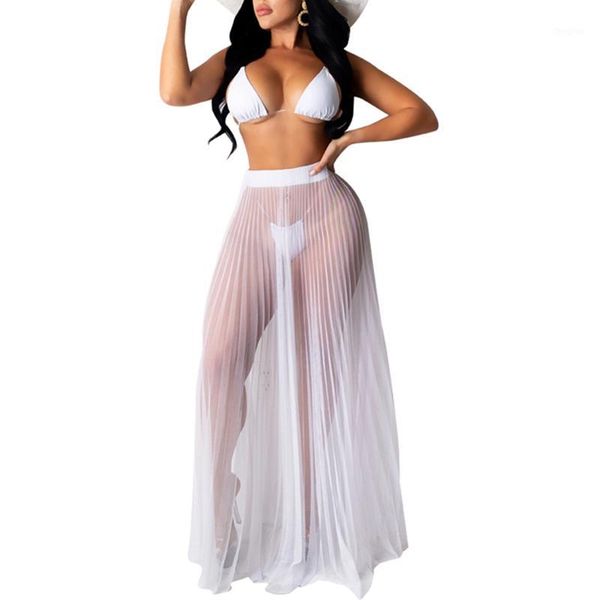 bikini beach mesh pleated skirt suit women summer 3 piece set bra halter crop ruffle long skirts clubwear 20201, White;black
bikini beach mesh pleated skirt suit women summer 3 piece set bra halter crop ruffle long skirts clubwear 20201, White;black