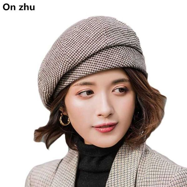 alley66 berets elegant women plaid beret for fashion winter female cotton wool hats cap autumn 2021 brand women's painter hat, Blue;gray
alley66 berets elegant women plaid beret for fashion winter female cotton wool hats cap autumn 2021 brand women's painter hat, Blue;gray