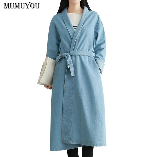 women's trench coats women denim long belt coat vintage overcoat turn-down collar jacket sashes outwear loose cardigan autumn 809-415, Tan;black
women's trench coats women denim long belt coat vintage overcoat turn-down collar jacket sashes outwear loose cardigan autumn 809-415, Tan;black