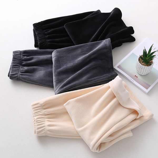 wide leg pants women plus velvet thickened milk velvet high waist drape mopping pants loose thin straight casual pants, Black;white
wide leg pants women plus velvet thickened milk velvet high waist drape mopping pants loose thin straight casual pants, Black;white