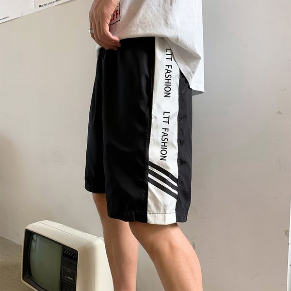summer ins super fire shorts men's fashion brand loose neutral wind sports / 5 lovers beach pants, White;black
summer ins super fire shorts men's fashion brand loose neutral wind sports / 5 lovers beach pants, White;black