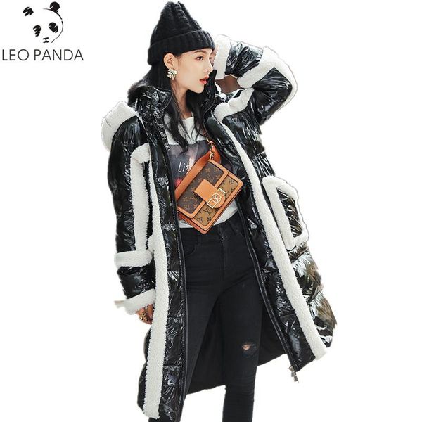 2020 winter new down jacket korean fashion hooded white duck down bright jacket female long thick warm coat, Black
2020 winter new down jacket korean fashion hooded white duck down bright jacket female long thick warm coat, Black