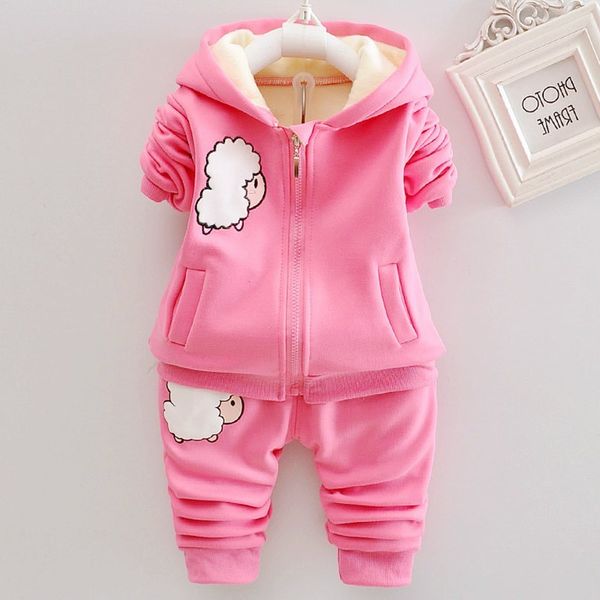 2019 new suit girls' winter 1-2-3-year-old children's thickened plush two-piece set, White
2019 new suit girls' winter 1-2-3-year-old children's thickened plush two-piece set, White