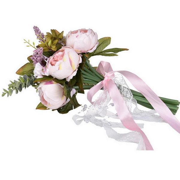 bridal wedding bouquet for bridesmaids bouquets with lace satin strap white pink artificial flower mariage supplies decoration
bridal wedding bouquet for bridesmaids bouquets with lace satin strap white pink artificial flower mariage supplies decoration