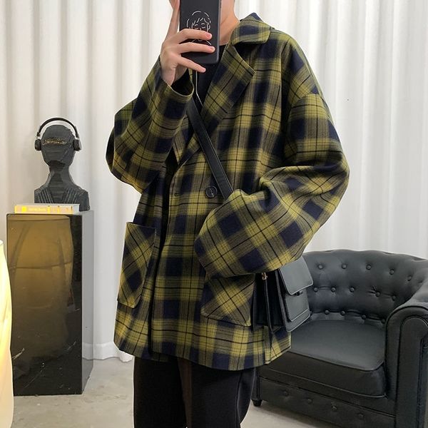 2021 new men's casual oversize plaid jackets woman fashion suit korean streetwear male vintage jacket clothing l01a, Black;brown
2021 new men's casual oversize plaid jackets woman fashion suit korean streetwear male vintage jacket clothing l01a, Black;brown