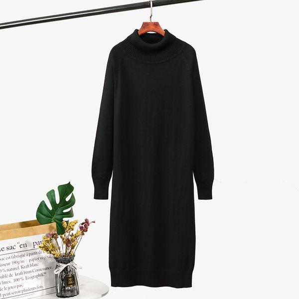 2021 new winter thick knit long straight women warm turtleneck pullover sweater dress oversized chic christmas midi dresses l7du, White;black
2021 new winter thick knit long straight women warm turtleneck pullover sweater dress oversized chic christmas midi dresses l7du, White;black