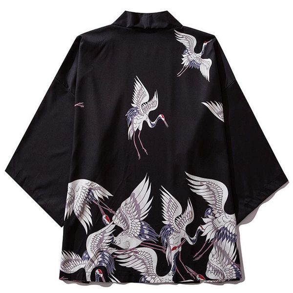 2020 harajuku kimono jacket japanese hip hop men streetwear bomber jacket crane print summer thin gown japan style street wear, White;black
2020 harajuku kimono jacket japanese hip hop men streetwear bomber jacket crane print summer thin gown japan style street wear, White;black