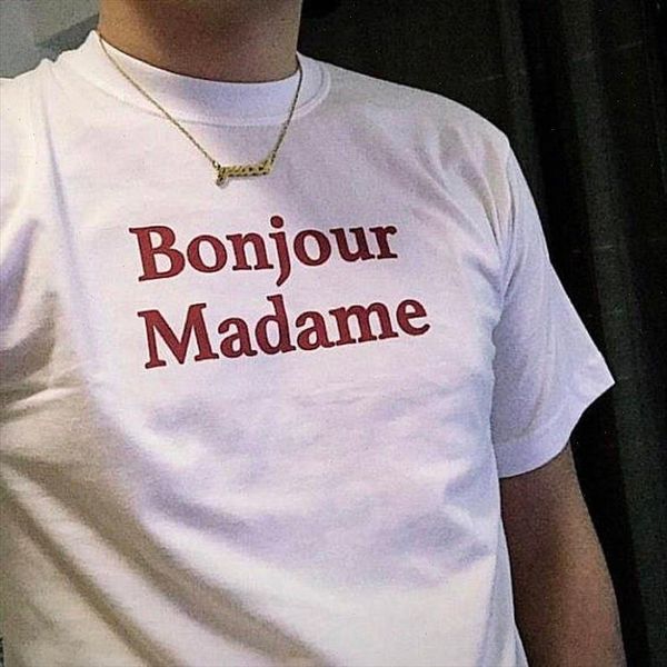 bonjour madame red letters women tshirt cotton casual funny t shirt for lady yong girl tee drop ship s 178, White
bonjour madame red letters women tshirt cotton casual funny t shirt for lady yong girl tee drop ship s 178, White