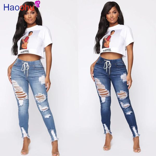 haoohu blue ripped jeans for women 2021 lace-up street style high waist trouser stretch skinny hole denim pencil pants
haoohu blue ripped jeans for women 2021 lace-up street style high waist trouser stretch skinny hole denim pencil pants