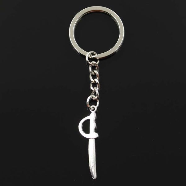 fashion sword fencing 39x10mm pendant 30mm key ring metal chain silver color men car gift souvenirs keychain dropshipping
fashion sword fencing 39x10mm pendant 30mm key ring metal chain silver color men car gift souvenirs keychain dropshipping