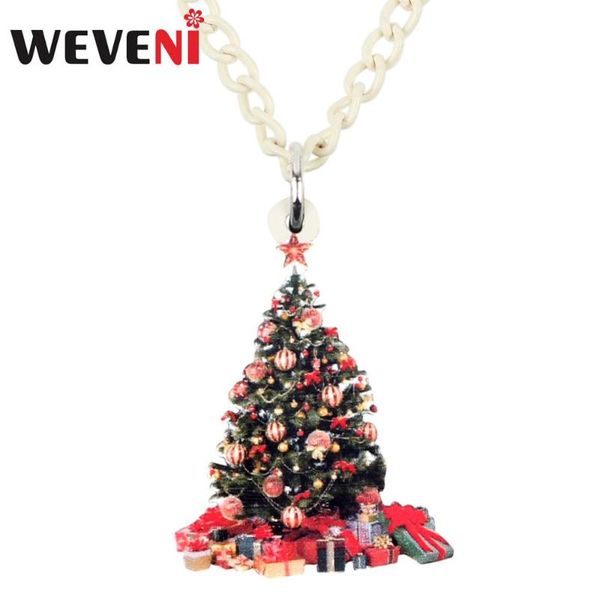 pendant necklaces weveni acrylic christmas decoration tree gift box necklace chain fashion festival jewelry for lady girls party gifts, Silver
pendant necklaces weveni acrylic christmas decoration tree gift box necklace chain fashion festival jewelry for lady girls party gifts, Silver