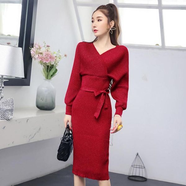 fashion elegant shinny knitted dress autumn and winter v-neck backless bat sleeve temperament slimmi bodycon dress1, Black;gray
fashion elegant shinny knitted dress autumn and winter v-neck backless bat sleeve temperament slimmi bodycon dress1, Black;gray