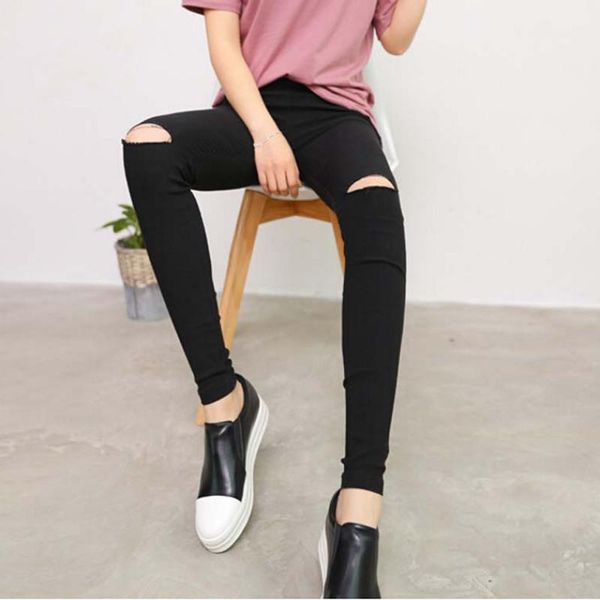 women's pants & capris 2021 fashion womens knee ripped hole pencil skinny thin stretch leggings trousers black pantalon femme plus size, Black;white
women's pants & capris 2021 fashion womens knee ripped hole pencil skinny thin stretch leggings trousers black pantalon femme plus size, Black;white