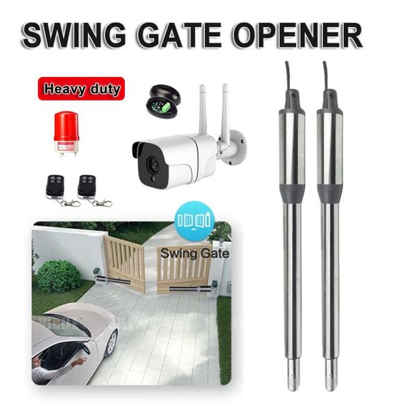 fingerprint access control auto swing gate door opener actuator with 1080p wifi camera warning light ir pocells sensor 3pcs remote full kit
fingerprint access control auto swing gate door opener actuator with 1080p wifi camera warning light ir pocells sensor 3pcs remote full kit