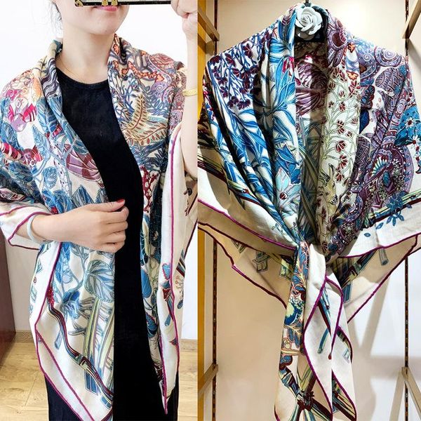 winter new cashmere scarf velvet shawl cappa poncho big square scarf wrpas bandana 30% silk & 70% forest fairy super large, Blue;gray 
winter new cashmere scarf velvet shawl cappa poncho big square scarf wrpas bandana 30% silk & 70% forest fairy super large, Blue;gray