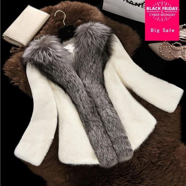 women's fur & faux coats women autumn winter jacket long sleeve woman fashion thicken white coat l12621, Black
women's fur & faux coats women autumn winter jacket long sleeve woman fashion thicken white coat l12621, Black